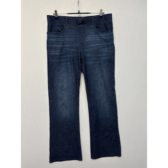 Betabrand Women Pull On Bootcut Jeans Size XL X-Large Blue Denim D048 -29 - Picture 1 of 16